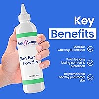 Vista 6 de Safe n' Simple Polvo de barrera para la piel para estomas, 5 onzas, barrera protectora medicada para la piel, suministros de protección contra