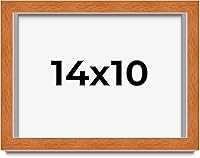 Vista 225 de Marco marrón de 18 x 24 pulgadas, marco de madera maciza de nuez de miel, ancho de moldeo de 0.875 pulgadas, profundidad de rabo de 0.875 pulgadas