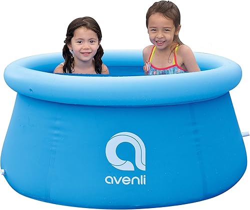 Piscinas inflables con anillo superior para adultos al aire libre, fácil de instalar, piscina infantil (± 6 pies x 29 pulgadas), azul
