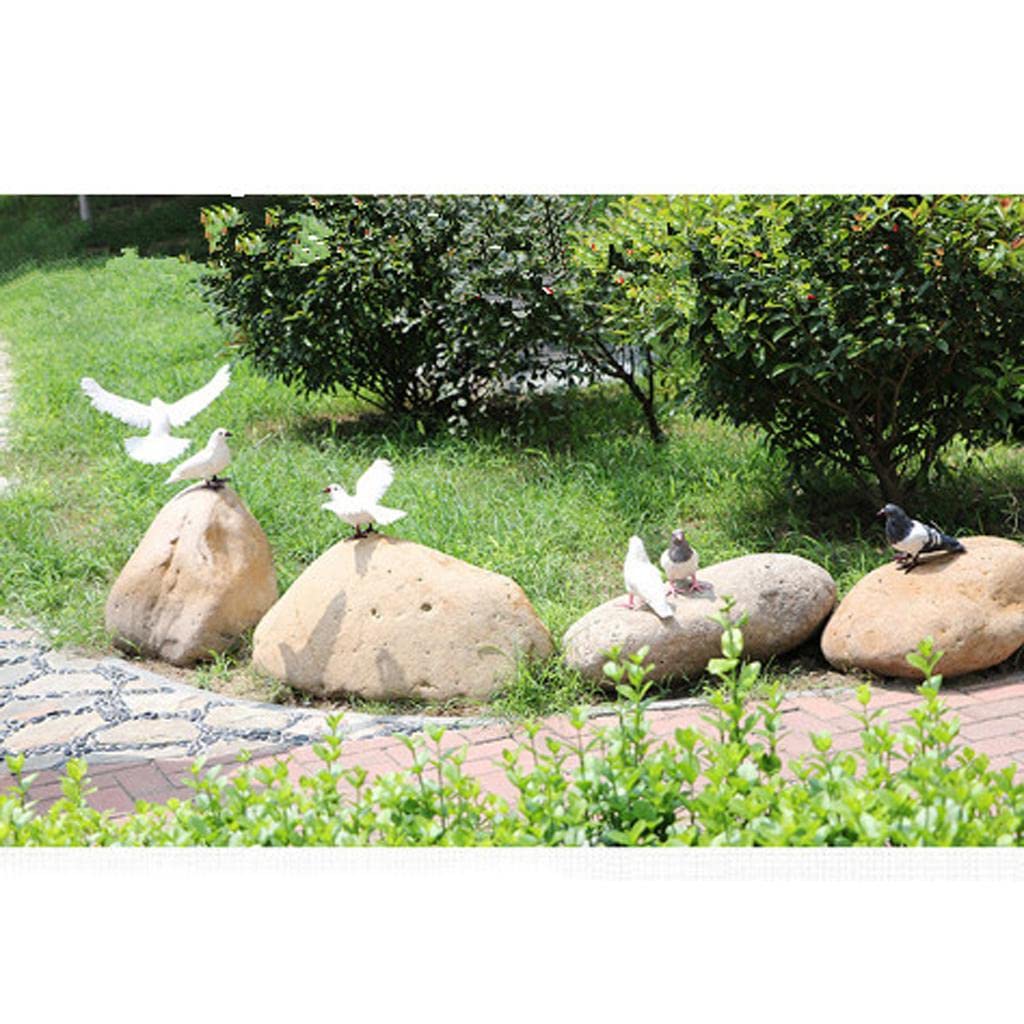 Uccello Artificiale Simulato, Ornamenti Fai da Te per La Casa E Il Giardino, Decorazioni per Matrimoni, Accessori per Feste, Volante Grigio # 6