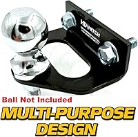 Vista 5 de Enganche de remolque universal de 1/4 pulgadas (0.236 in) de grosor, acero resistente, se adapta a Exmark Lazer-Z Next LazerZ X Series, Toro ZMaster