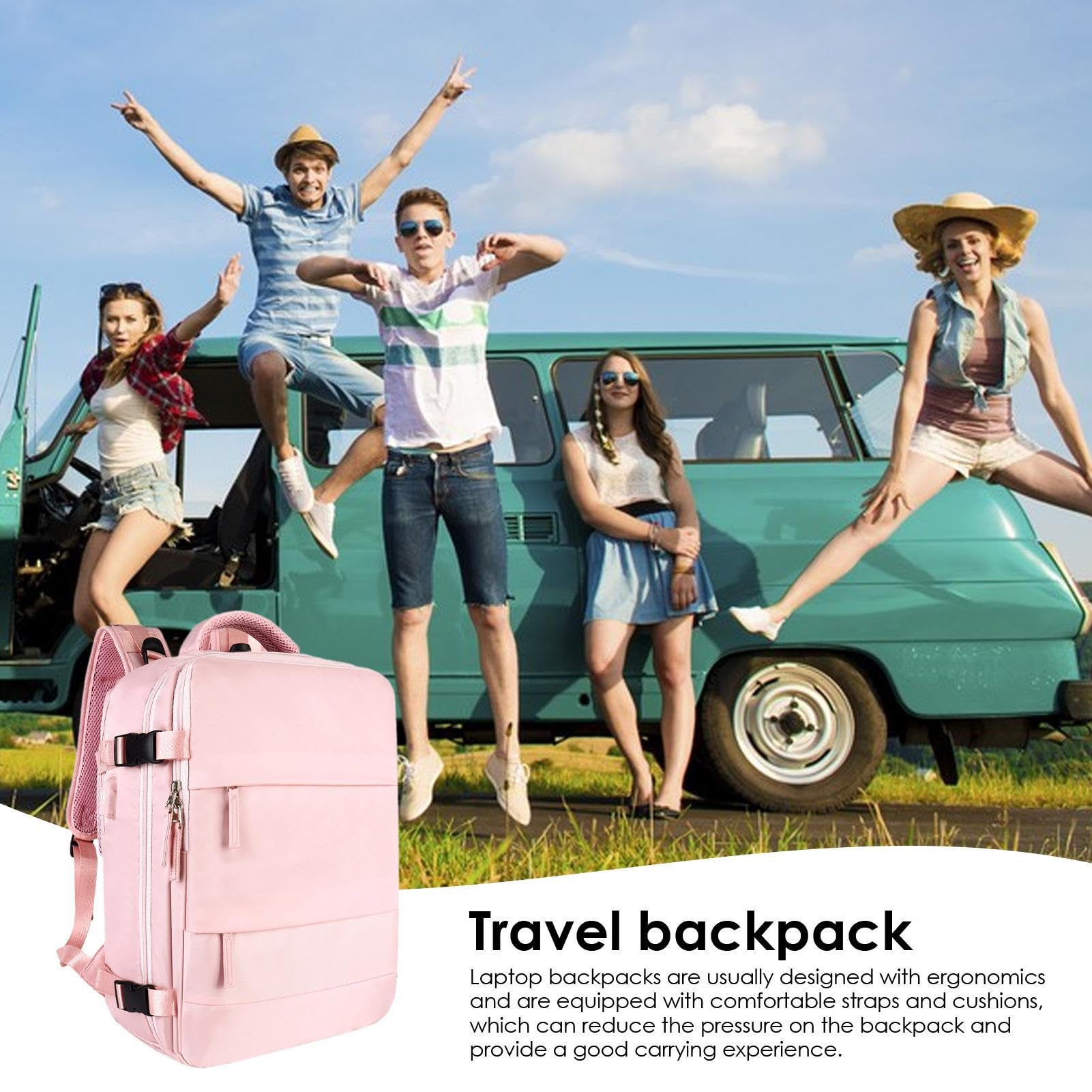 Mochila de viaje para computadora portátil - Mochila de viaje extra