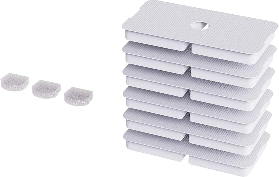 Enabot EBO ROLA Replacement Filters for ROLA Smart Cat Water Fountain 3 Months Set, Filters x 6, Sponges x 3 Pack of 1