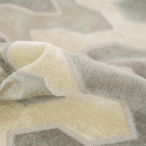 Miniatura 8 de Alerfa Funda de cojín rectangular de terciopelo con diseño de rayas geométricas bordadas, funda de cojín lumbar moderna de lujo, almohada decorativa