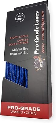 zechy Hockey Laces Waxed - Made for Skates - Ice Hockey, Roller Skates - One Pair - Sizes 72, 84, 96, 108, 120, 130