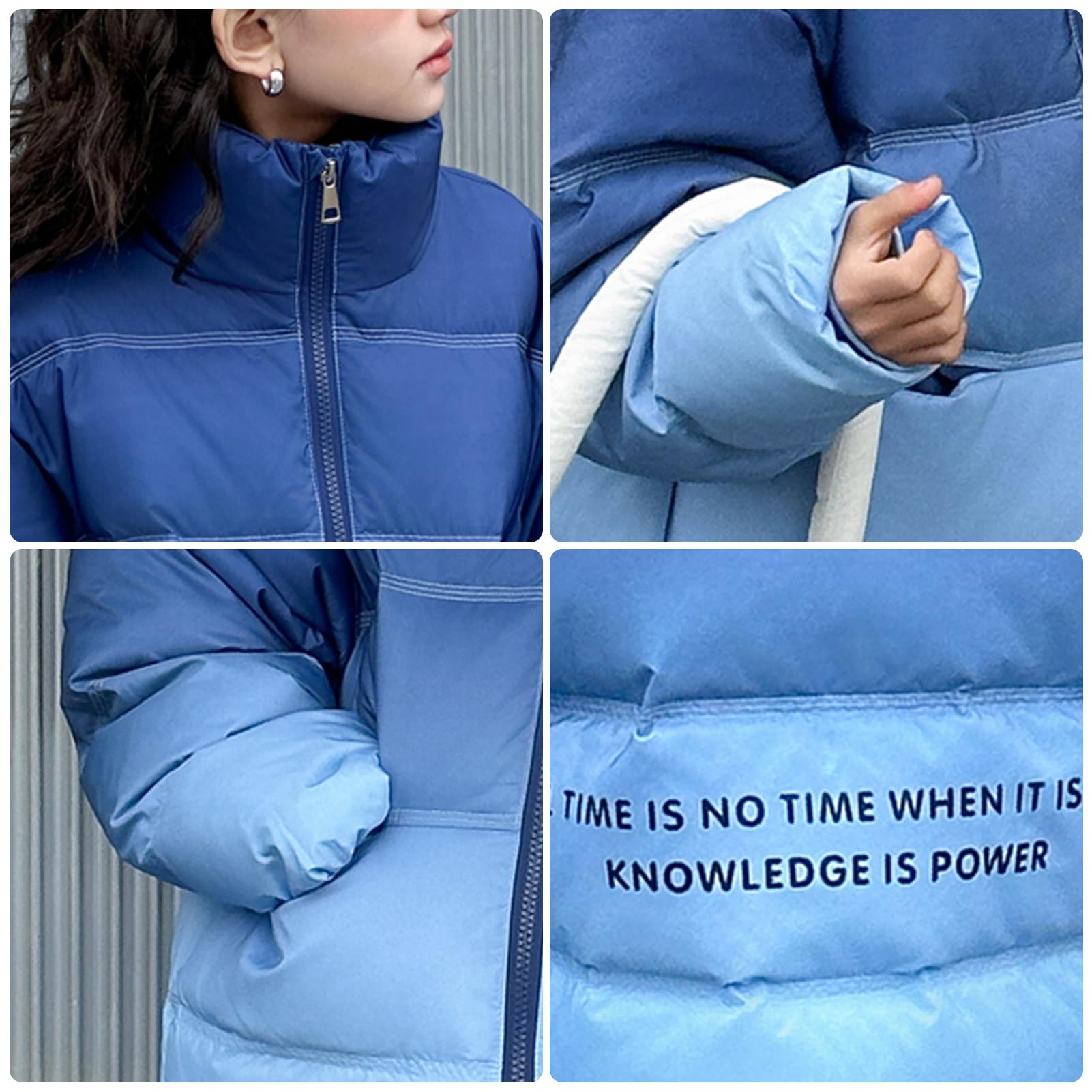 Bambino Piumino Ragazzo A Collo Alto Addensato Giacca Ragazza Antivento Cappotto Caldo Giacca Outdoor Abbigliamento per Inverno