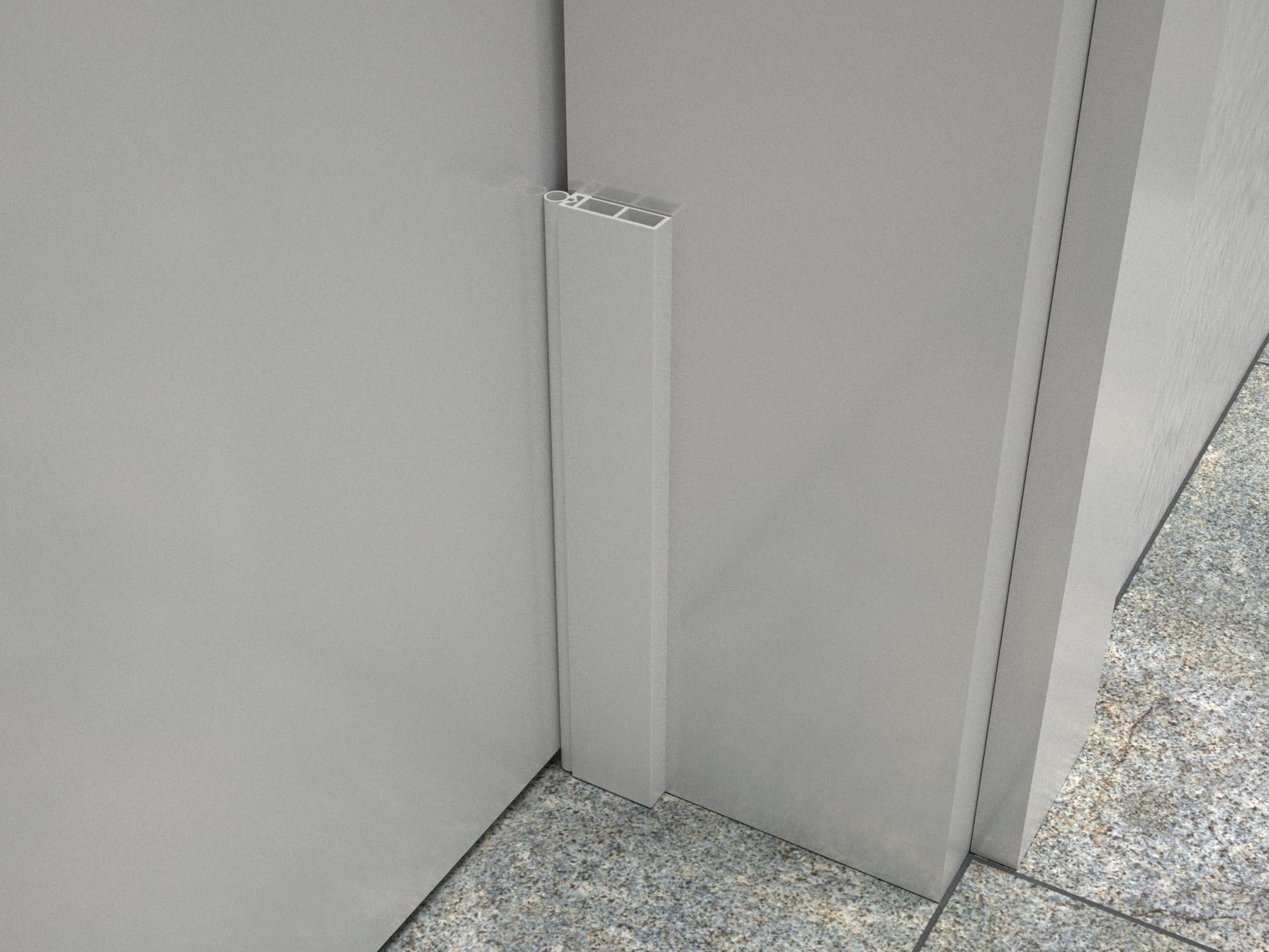 Clevere Dreiseitige Türdichtung selbstklebend - Türdichtung mit Silikon - Zugluftstopper für Türen - Windstopper Tür - Türleiste