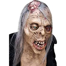 Zombie Mask Creepy Old Man Scary Halloween Costume Mask for Adults