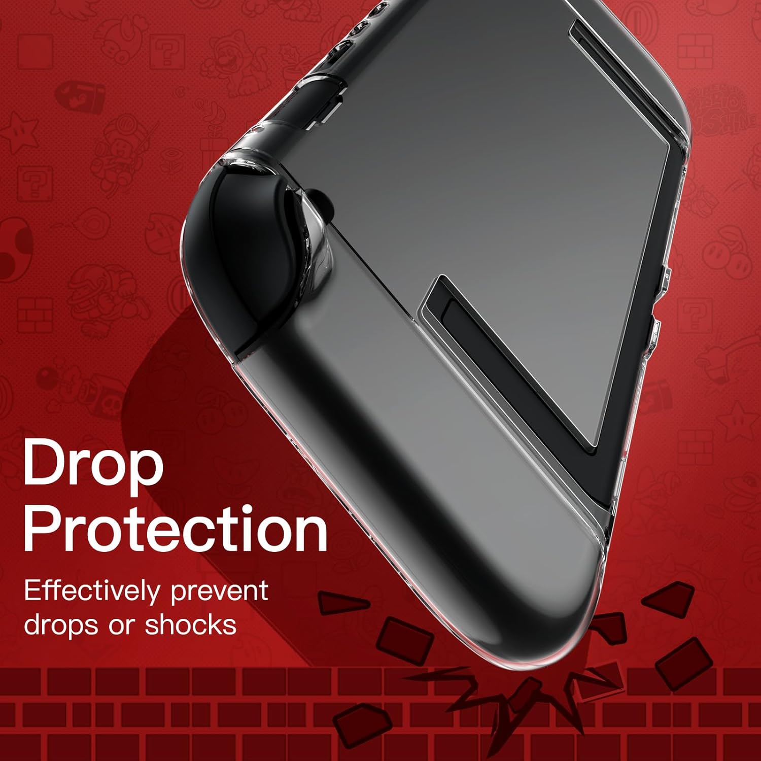 JETech Clear Dockable Case for Nintendo Switch 2 (2025) 7.9 Inch, Soft TPU Grip Cover for Joy-Con Detachable, Slim Carrying Protective PC Back Shell, Anti-Scratch - Image 6