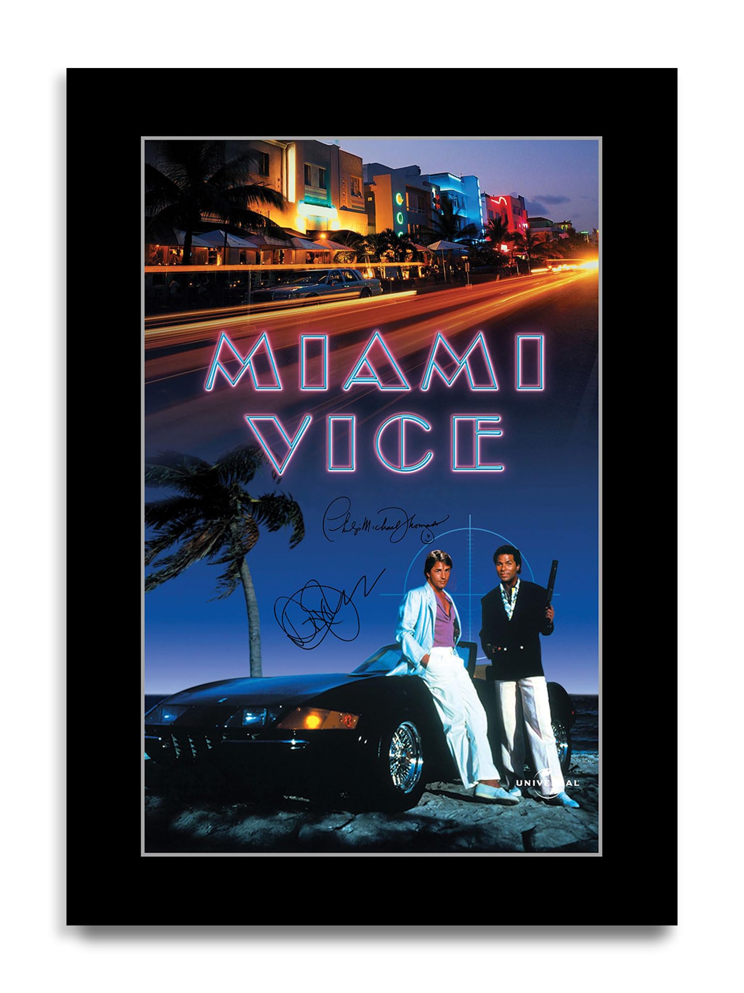 HWC Trading Miami Vice (TV Series) Gifts Printed Signed Autograph Poster for TV Memorabilia Fans (ID-003456) - A4 Print Only