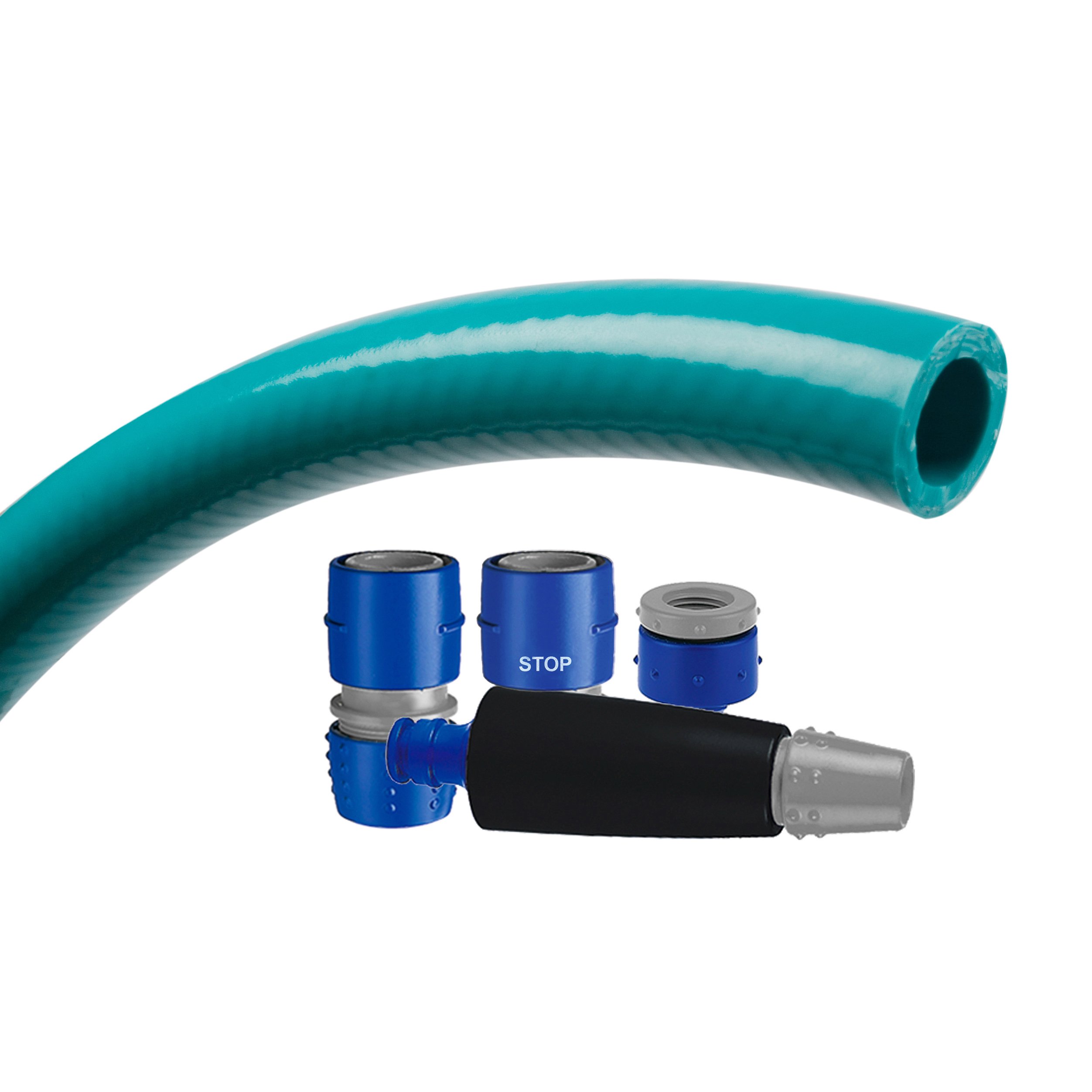 TATAY Kit Tubo Giardino Top Flex Ø5/8" 15mm Senza BPA Rinforzo Intrecciato