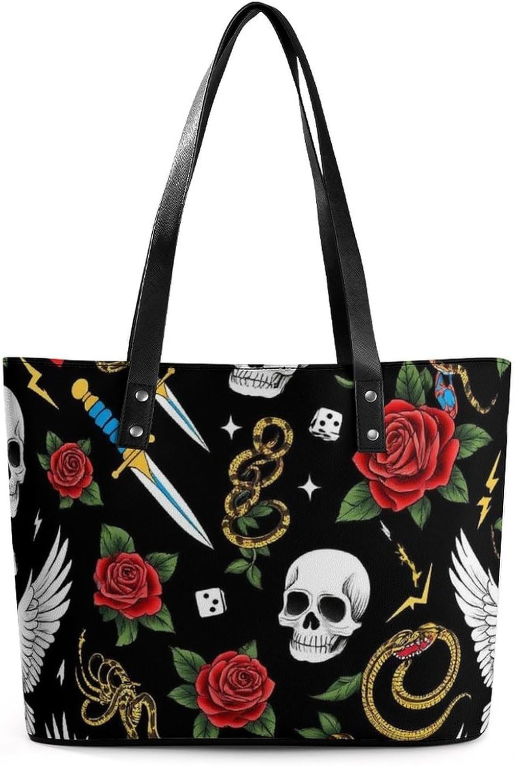 Fashion Handbag With Zipper Large Capacity Satchel Tote Bag Shoulder Bag