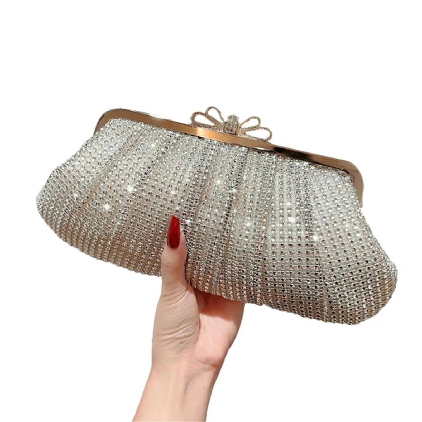 pochette donna da borsa Borsa Della Frizione Da Sera Femminile Catena Staccabile Per La Borsa Da Ballo Della Borsa Da Spicco Della Borsa Da Donna-j-extra Grande
