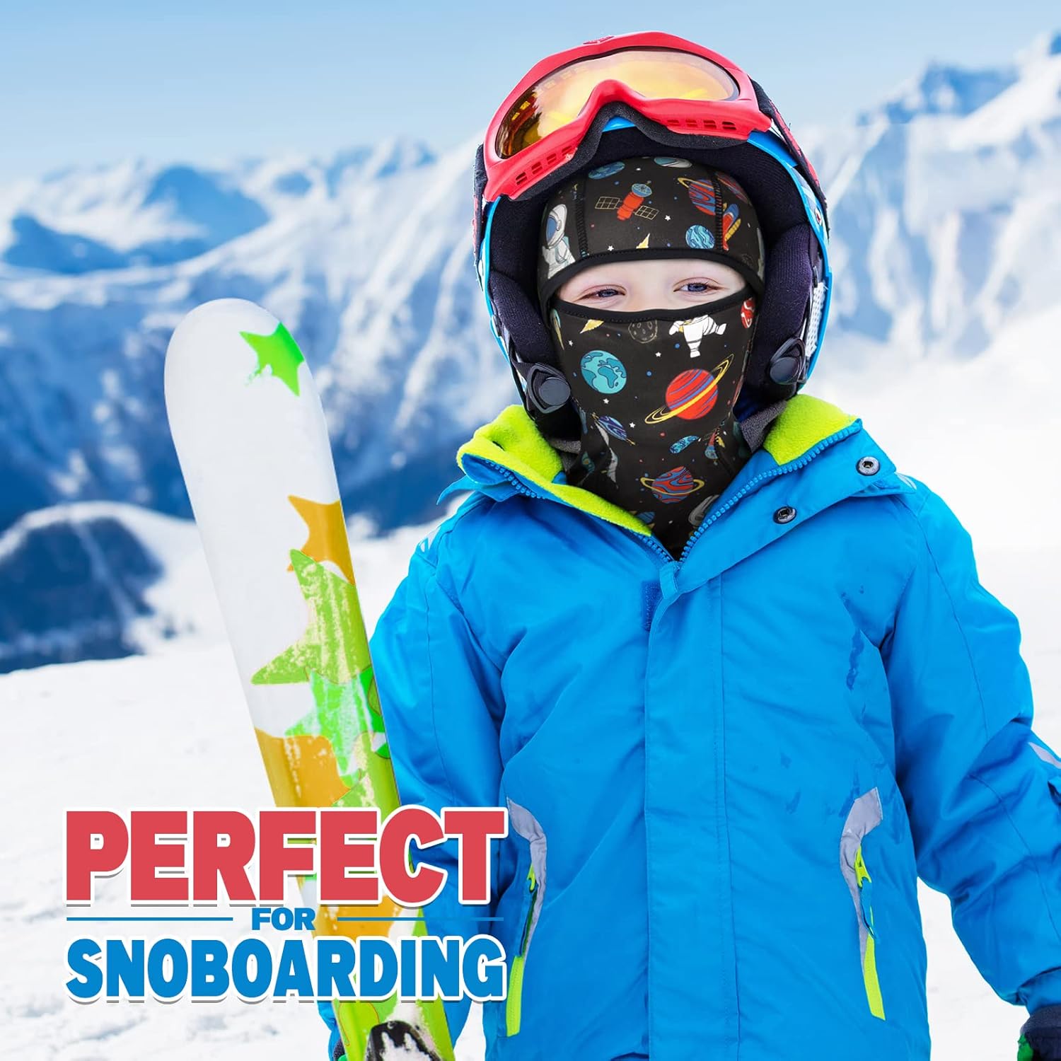 Dinosaurs Kids Balaclava Windproof Ski Face Warmer Neck Warmer for Boys Girls - Image 2