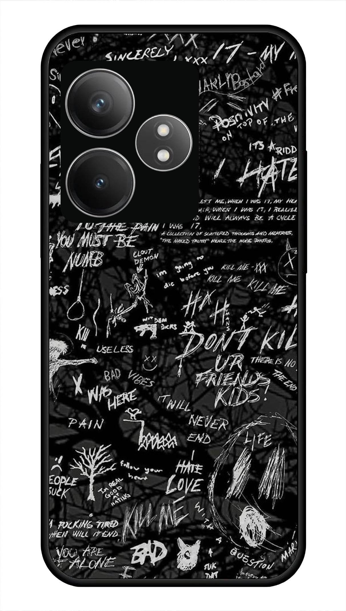 NDCOM Realme GT 6T Back Cover | Premium Realme GT 6 Back Cover | Stylish Realme GT6T Back Cover | Text Printed Metal Case (B0D8JK6Z61) Amazon Price History, Amazon Price Tracker