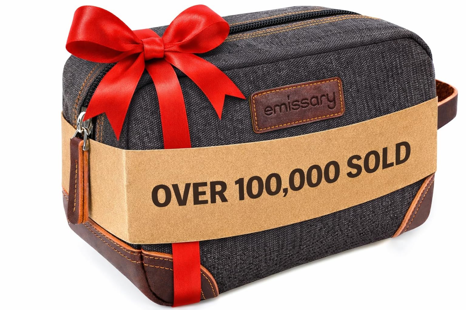 Toiletry Bag for Men, Canvas Travel Toiletry Bag Men's Dopp Kit, Water-resistant Bathroom Bag Mens Shaving Kit, Travel Kit Small Bags, Shaving Bag, Toiletry Bags