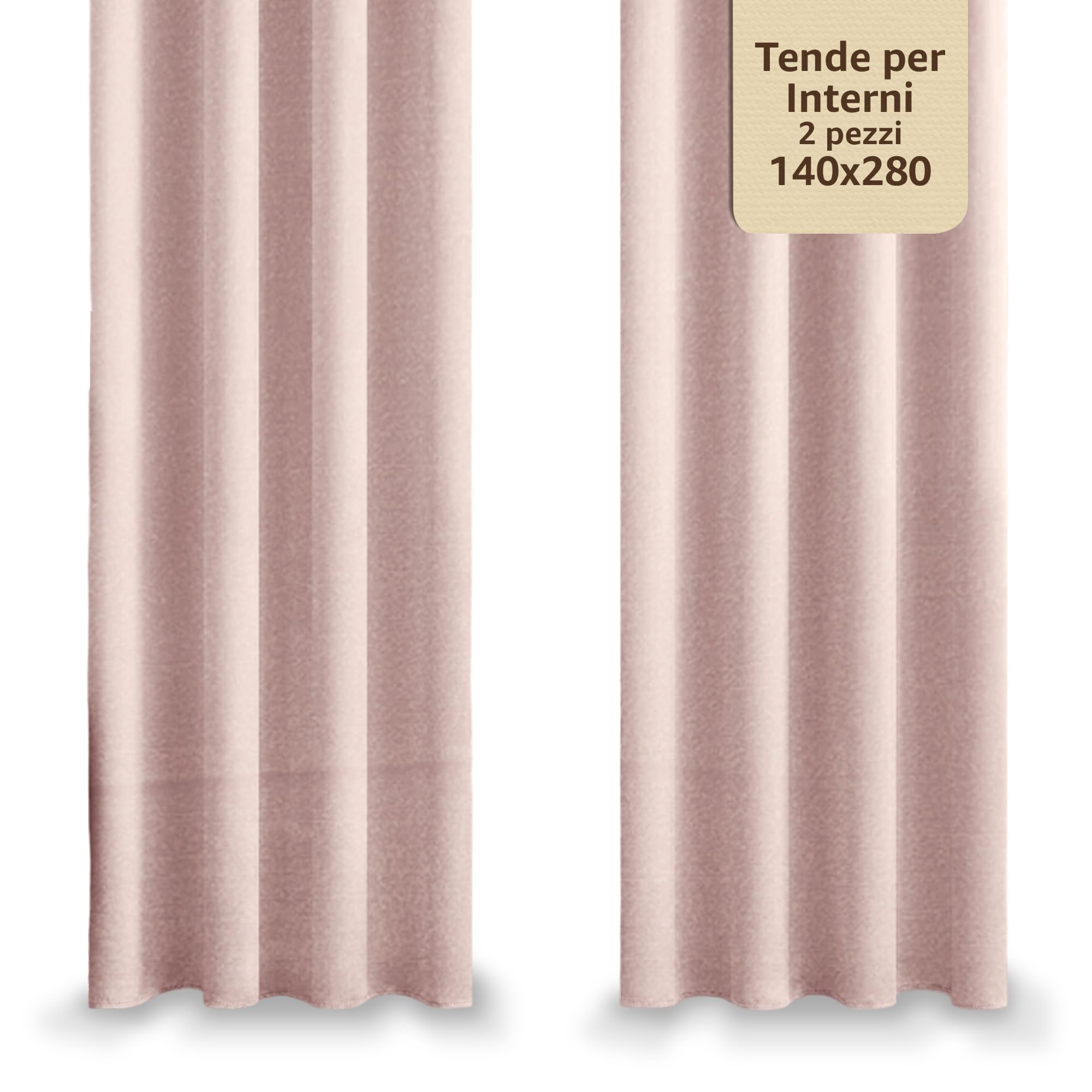 Tende Oscuranti Termiche In Microfibra – 140x280 Cm, 2 Pezzi, Con Anelli E Motivi Floreali Rosa, Per Camera E Soggiorno