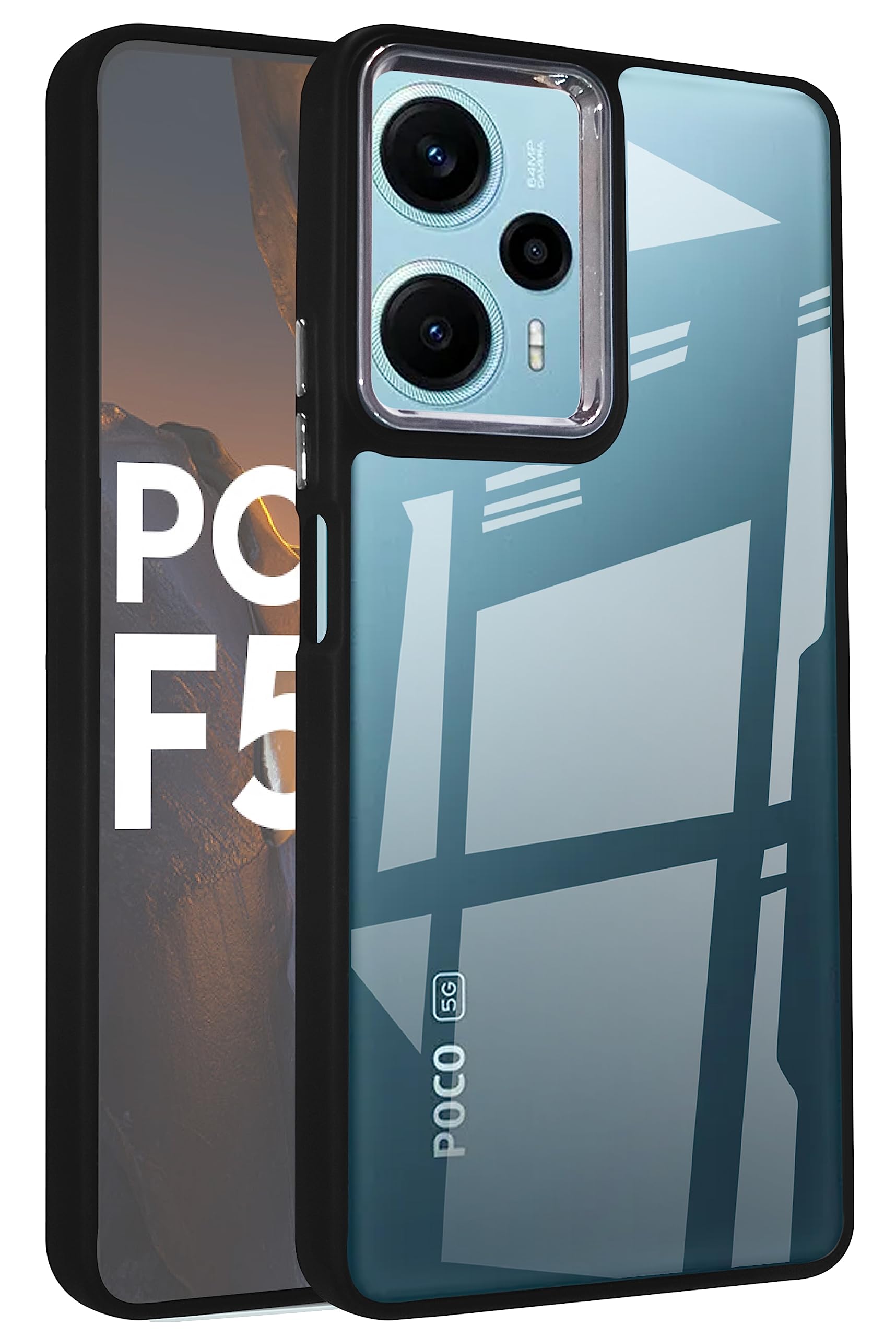 Zapcase Back Case Cover for Poco F5 5G | Compatible for Poco F5 5G Back Case Cover | Chrome Finish with Camera Protection | Metallic Chrome Case Cover | Shockproof Bumper | Black (B0C69PKD2H) Amazon Price History, Amazon Price Tracker