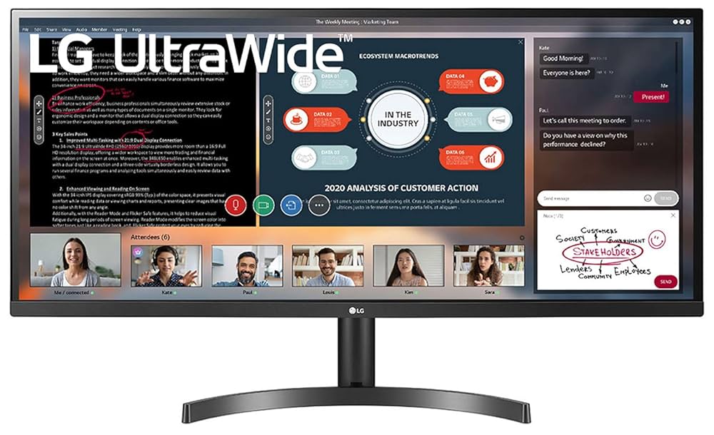 LG UltraWide 34インチ モニター 2560×1080 公式】34WQ500-B | モニター | LG JP