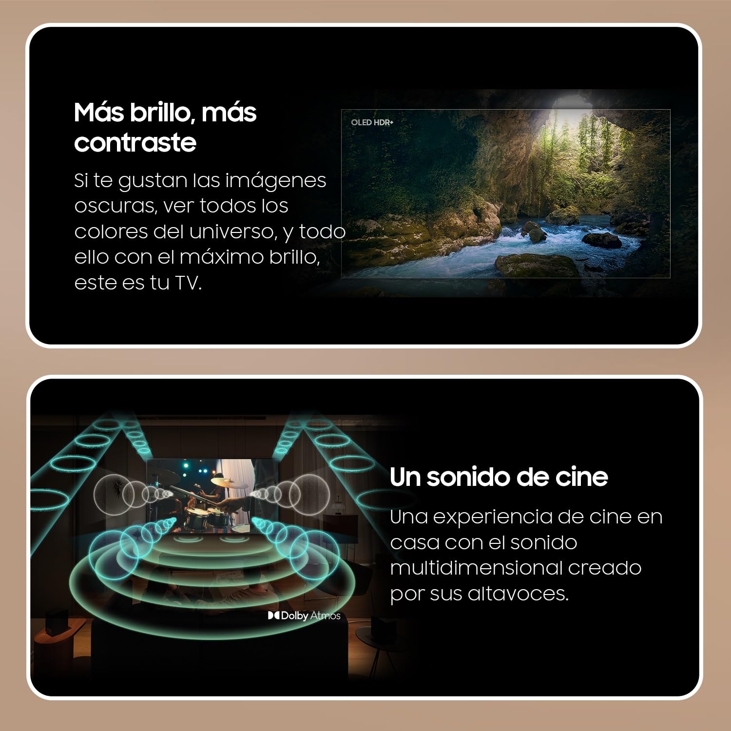 Samsung TV OLED 4K 2024 55S93D Smart TV de 55" con Más Brillo y Contraste, un Sonido de Cine con Q-Symphony, el Mejor Smart TV y GANA Todas Las partidas con Motion Xcelerator 144 Hz