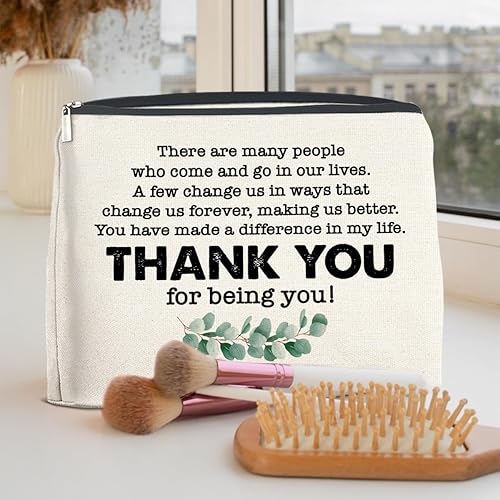 Miniatura 5 de Bolsa de maquillaje de agradecimiento, regalos de agradecimiento para mujeres, amigas, hermanas, mejores profesoras, bolsa de cosméticos de