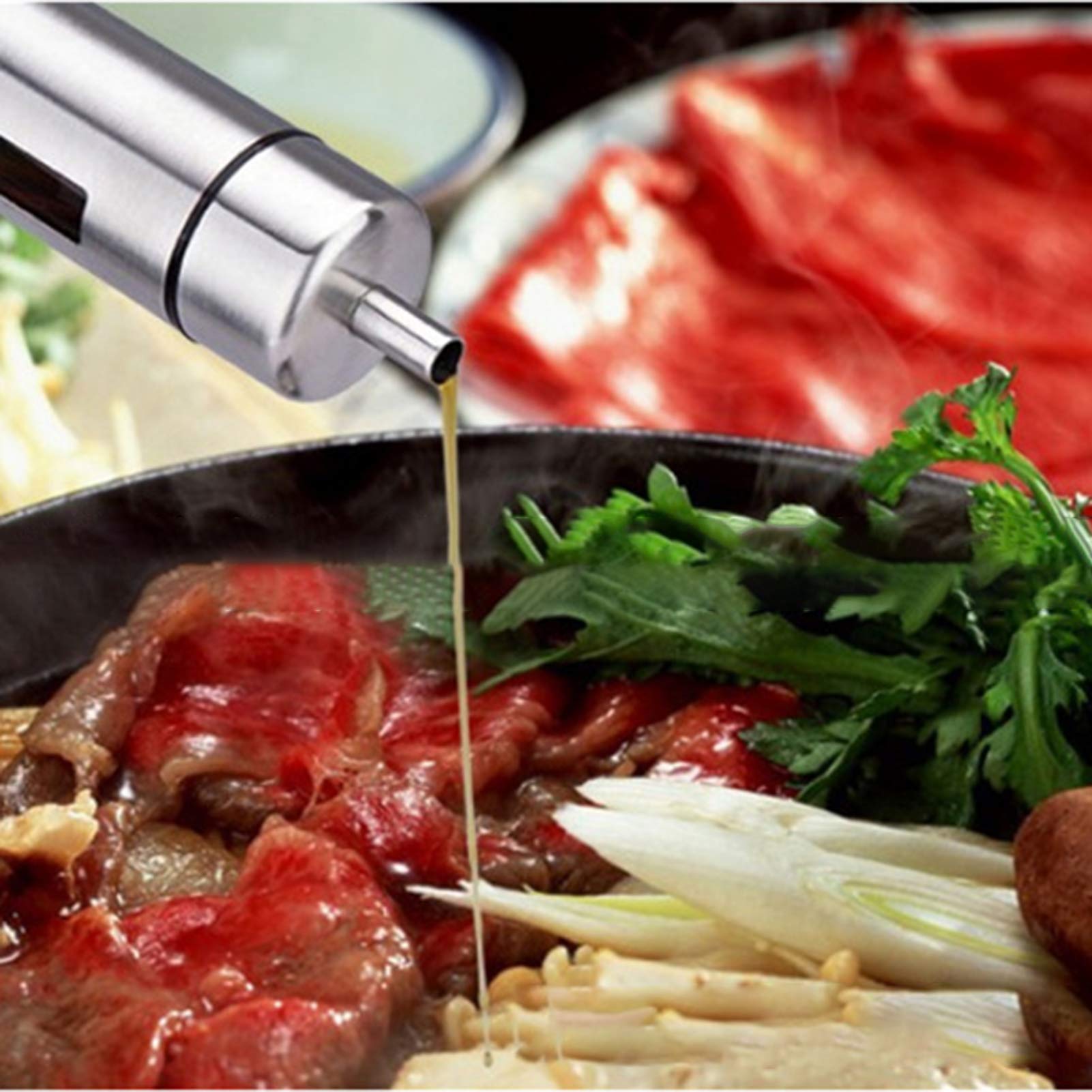 Shopping Spree Seasoning Pot, AntiCorrosion Condiment Jar, Transparent Silver Kitchen Accessory for Home Restaurant