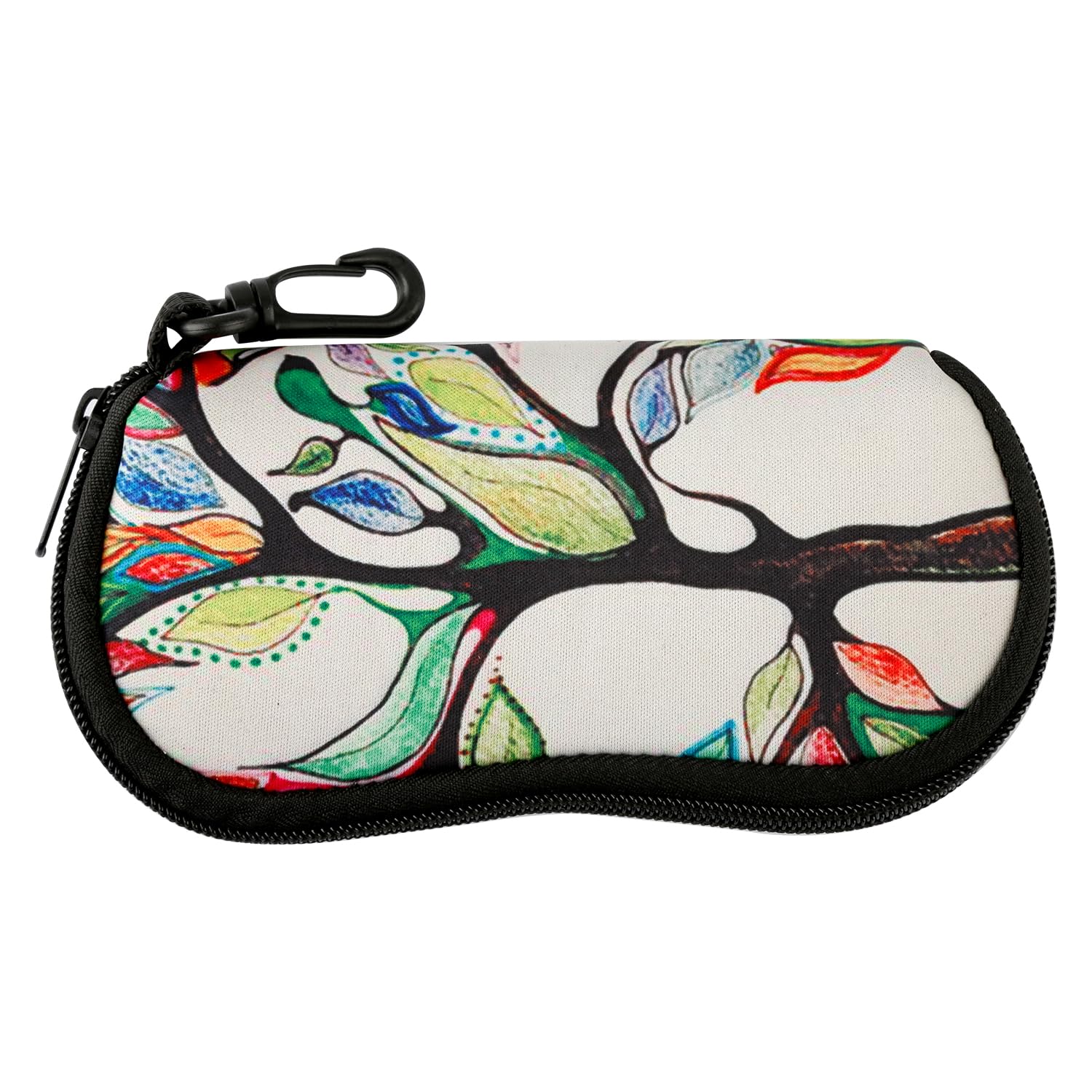 Bojueshaw Sunglasses Pouch Holder,Zipper Eyeglass Case,Cute Cartoon Eyeglass Cases,Printed Sunglass Bag for Girl and Women