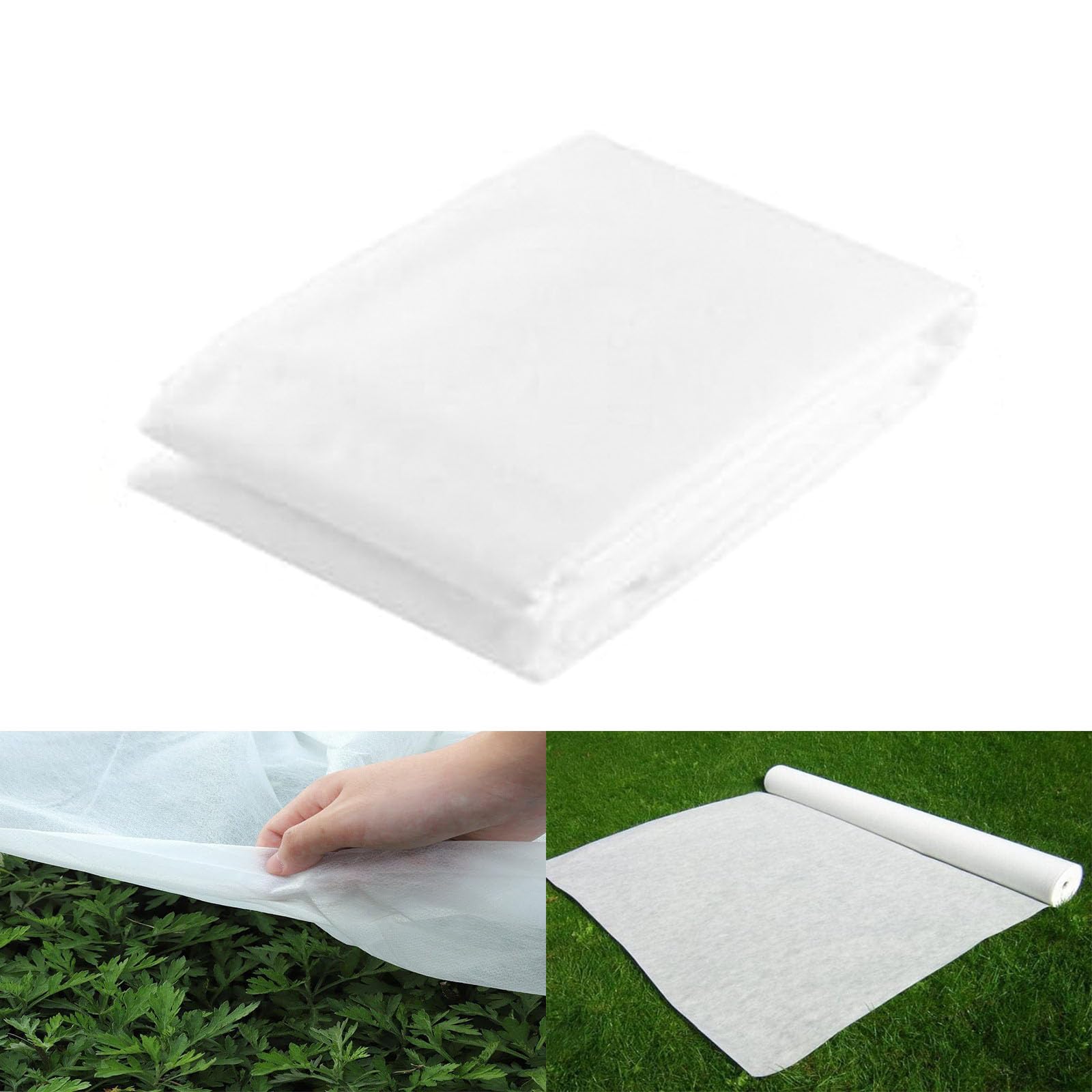 Folie Frühbeet 1 x 80 m Atmungsaktives & UV Gartenvlies Hochbeet Schützt vor Wind, Hagel, Frost für Gemüse, Weiß