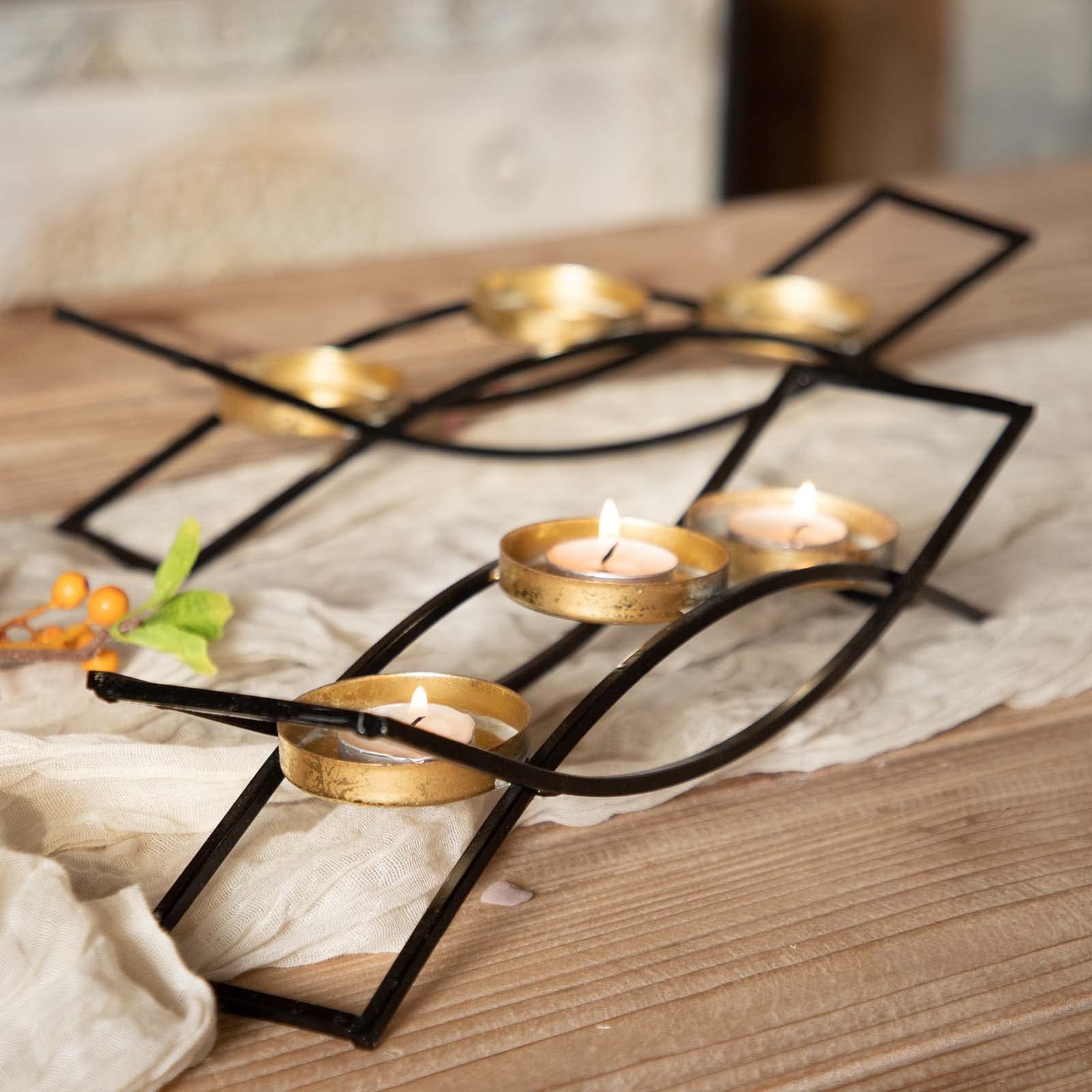 Buy ZOOYOO Mantle Candelabra, Fireplace Candle Holders, Pillar Candle