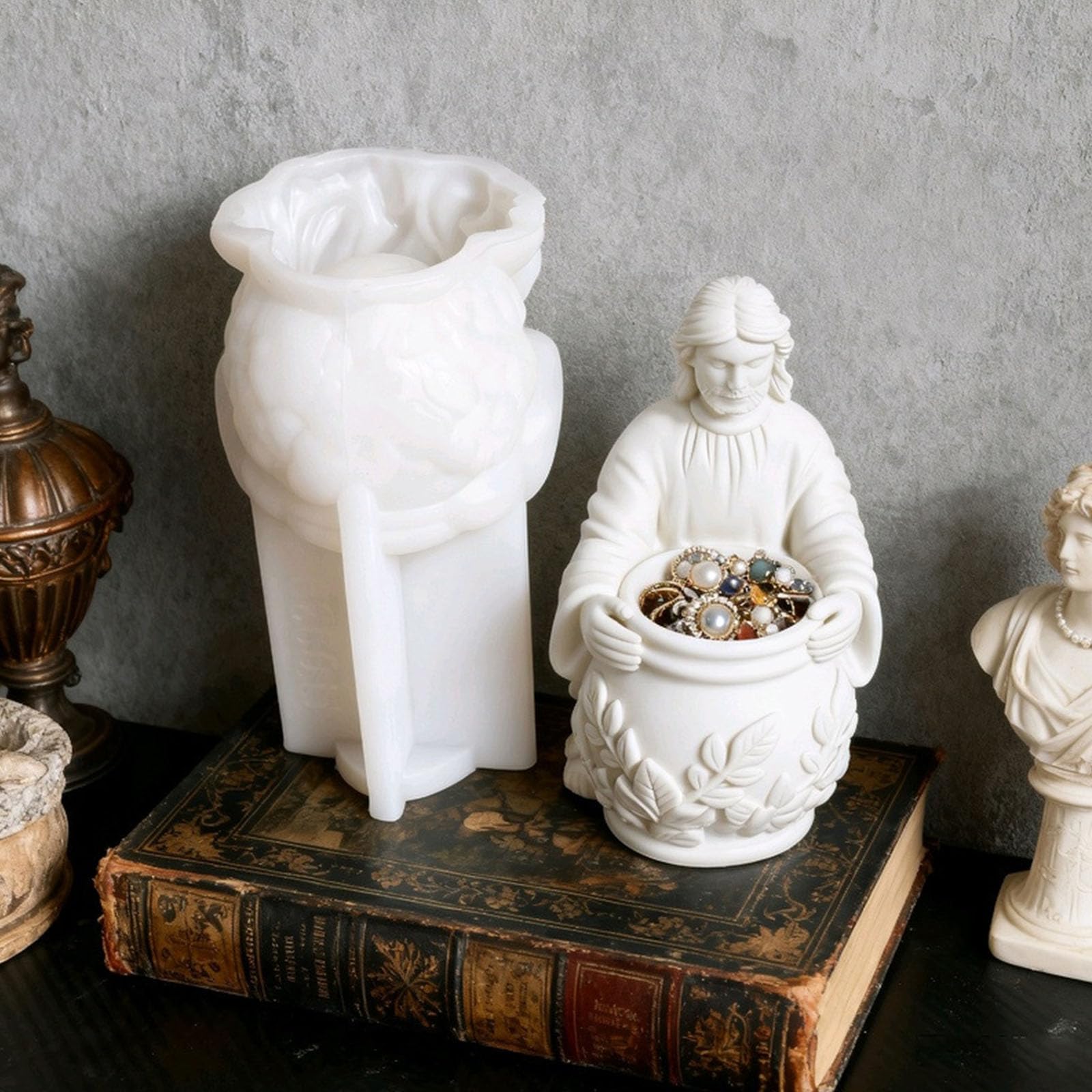 Molde redondo de silicona para hacer velas, para festivales o festivales