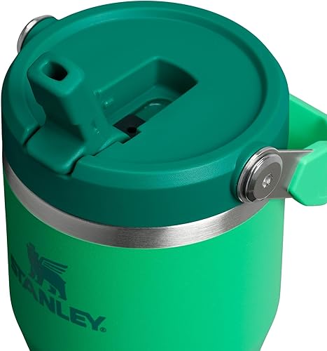 Miniatura 110 de Stanley - Vaso con popote plegable IceFlow con asa de 30 onzas Tapa de giro y popote abatible Botella de agua resistente a fugas Acero