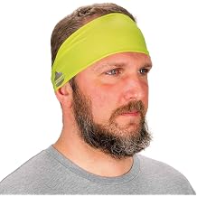 Ergodyne Chill-Its 6634 Cooling Headband, Sports Headbands for Men and Women, Moisture Wicking