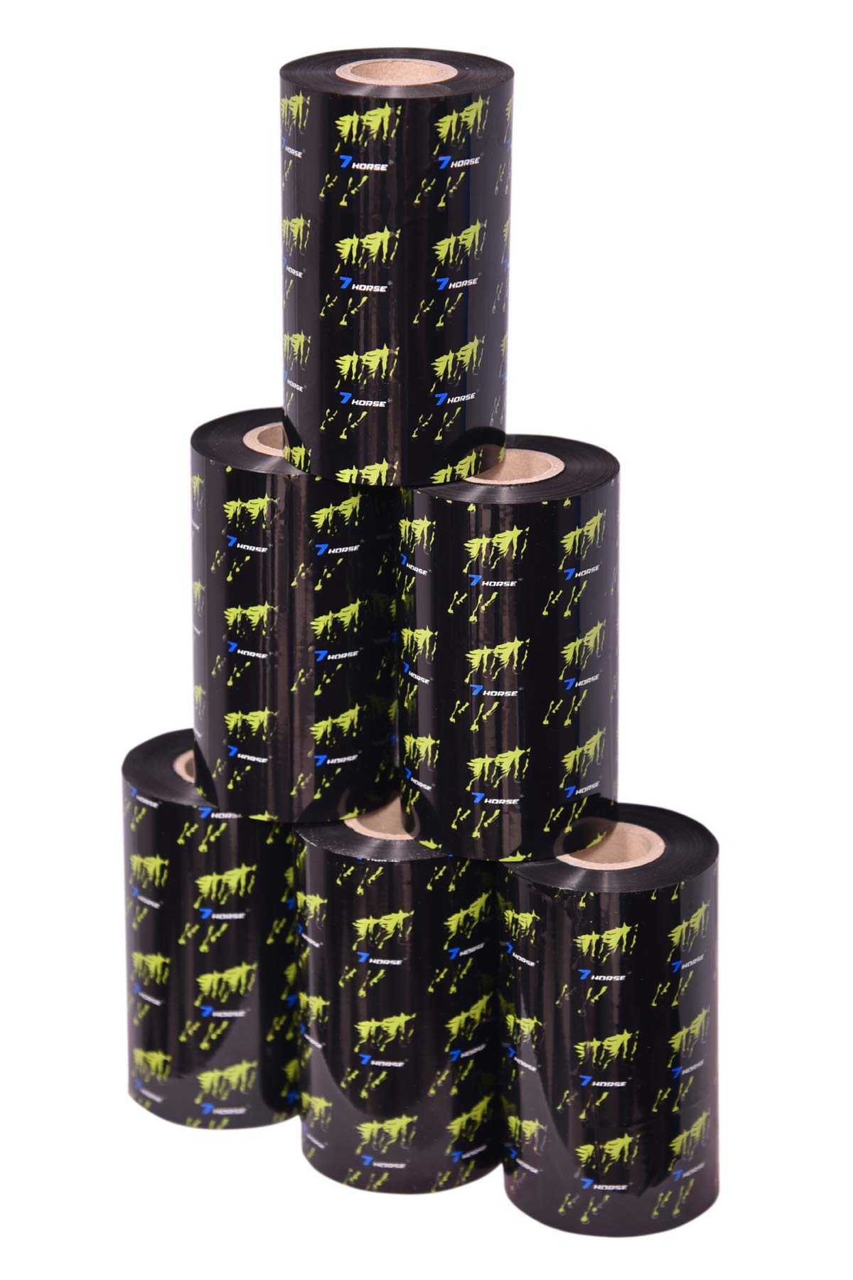 110 MM X 300 Meters (PACK OF 3 Rolls) Thermal Transfer Barcode Labels Ribbon Premium Wax For Printer TSC, Zebra, Citzen, Datamax, Thosiba, Sato Etc.,Black