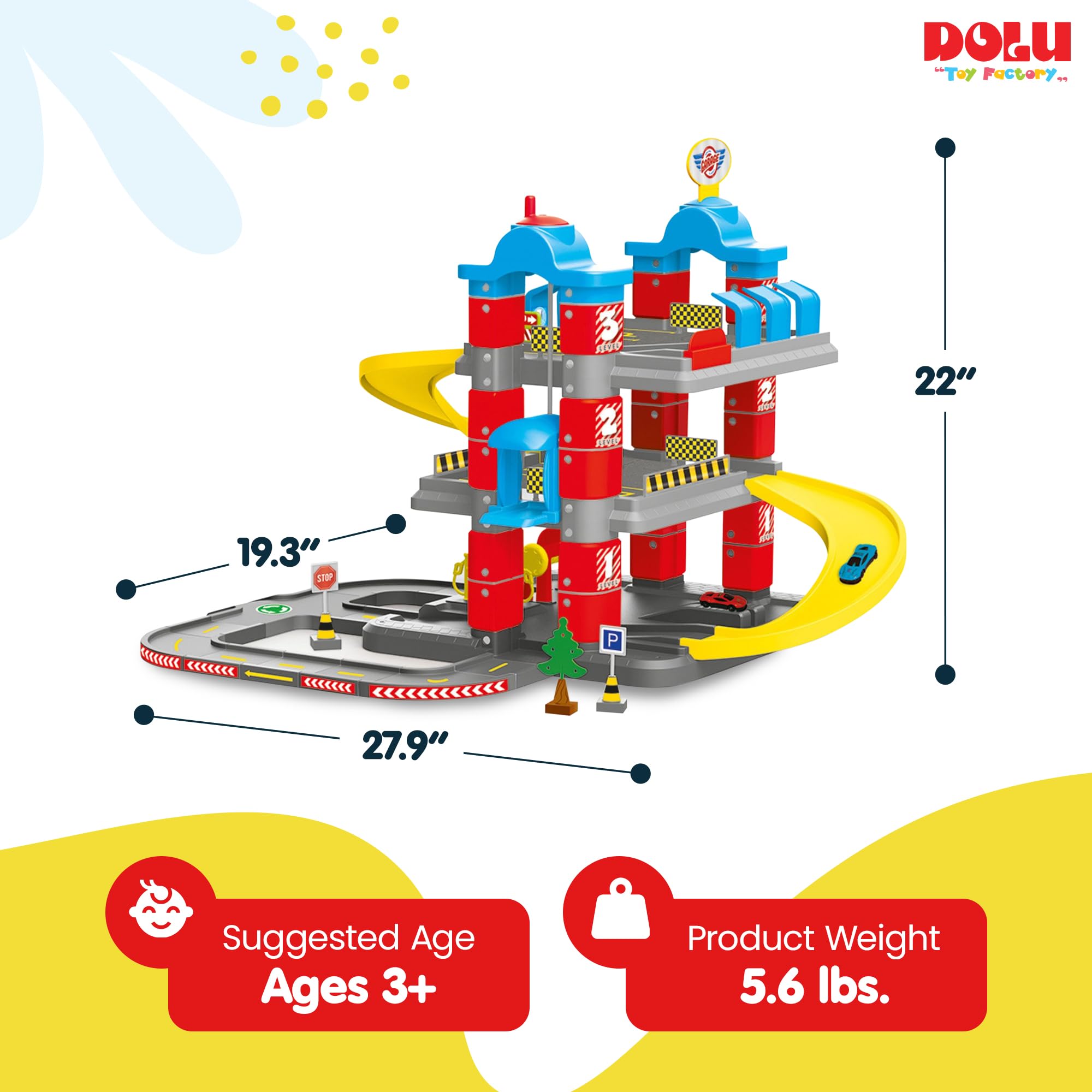 DOLU Garage auto a 3 livelli con ascensore e 2 auto pressofuse