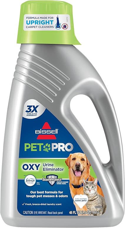 Bissell PET PRO OXY Urine Eliminator with Febreze Carpet Deep Clean Solution