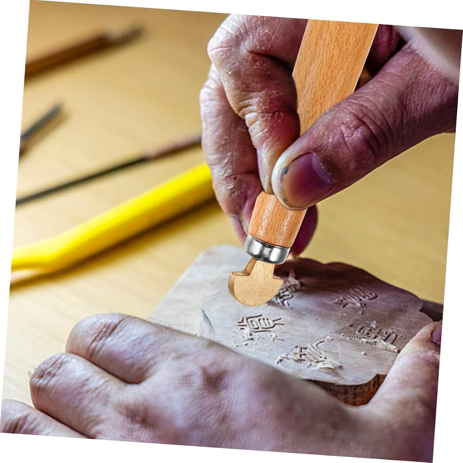 ARTIBETTER Professional Wood Carving Tool Ergonomic Handle Hand Chisel for Beginners and Experts Woodworking Crafts and Engraving Projects