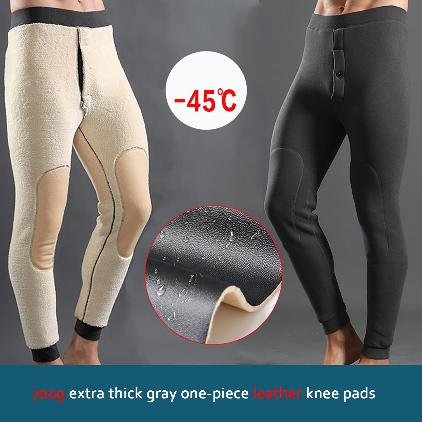 G&F PantalóN TéRmico Hombres Grueso Calzoncillos Largos Pantalones Térmicos Pantalones Calientes Invierno Polainas