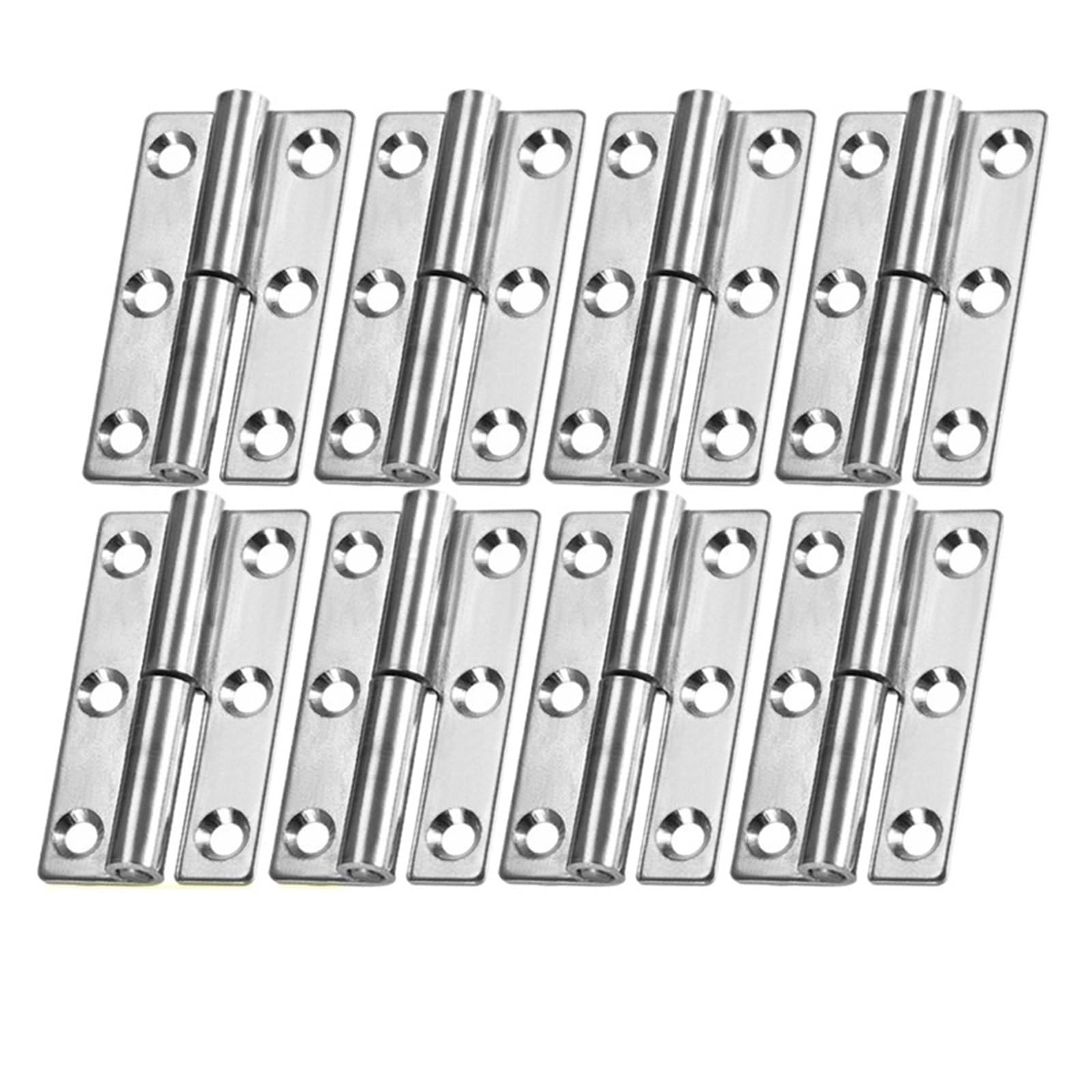 Door Hinges Universal Door Hinges Connector Detachable Flag Lift Off Hinge Stainless Steel Slip Joint Cabinet Cupboard Hardware(2.5 inches-8Set)
