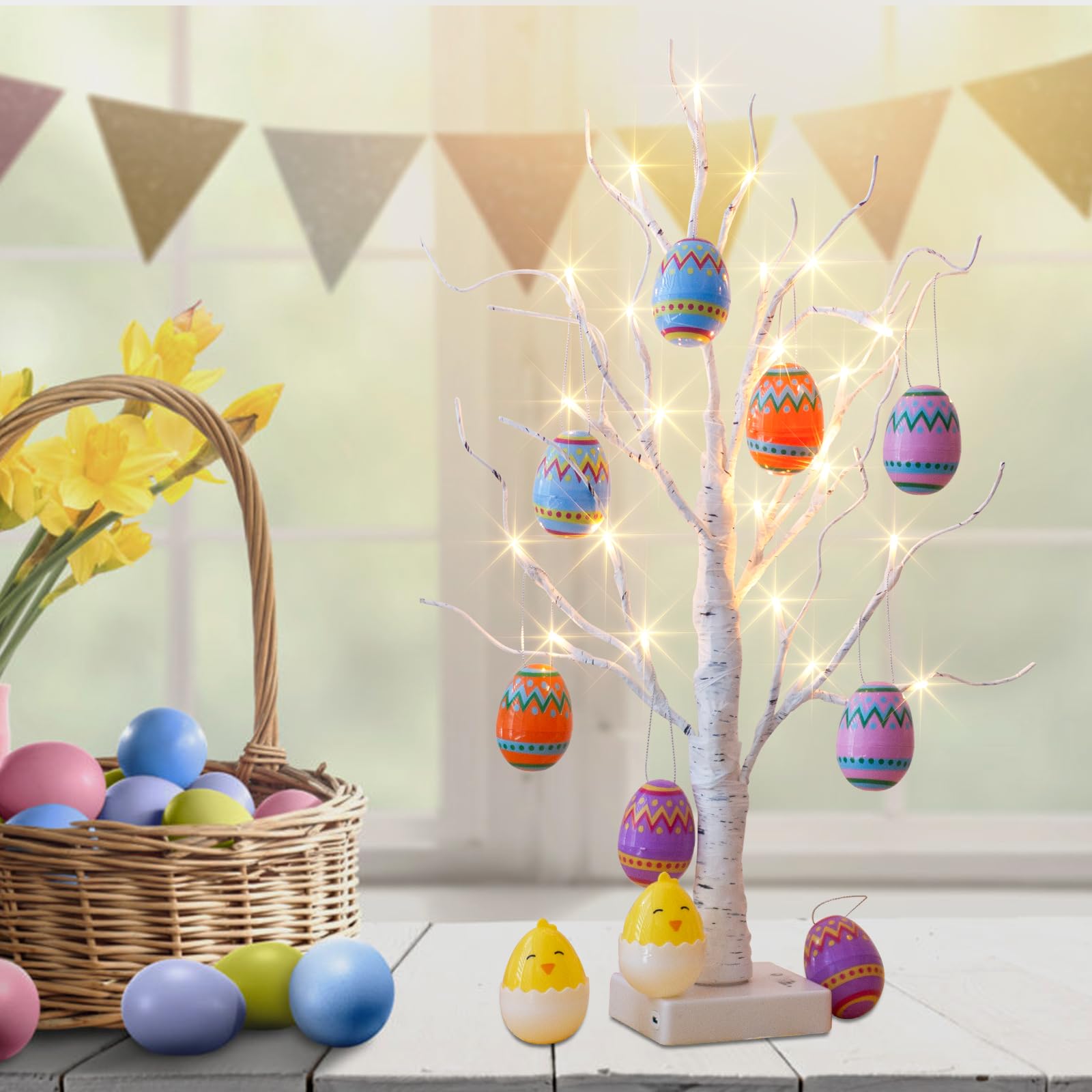 オーダー受付用ページ❁︎イースター Amazon.co.jp: Vanthylit イースターエッグツリーライト 2フィート