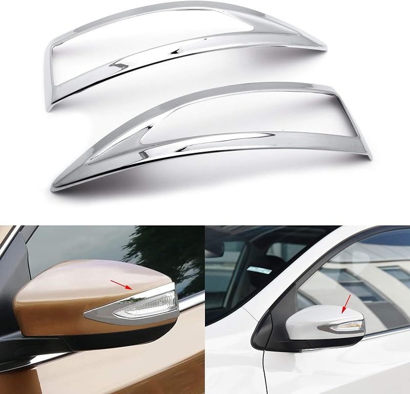 Moldura cromada da capa do retrovisor externo x xotic tech para Nissan Altima, Sentra e Maxima – Par