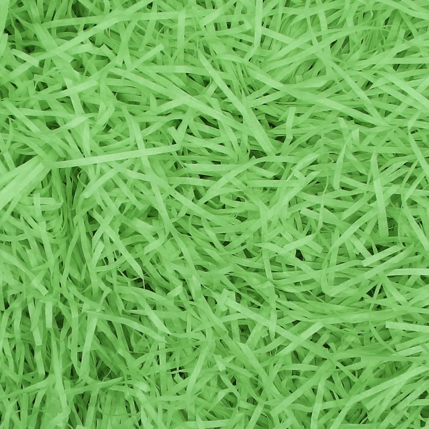 500g Shredded Tissue Paper, Raffia Shredded Paper for Gift Boxes Hampers Packaging,Tissue paper Ideal Hamper Stuffing Filling Suitable for All Occasions (Green)