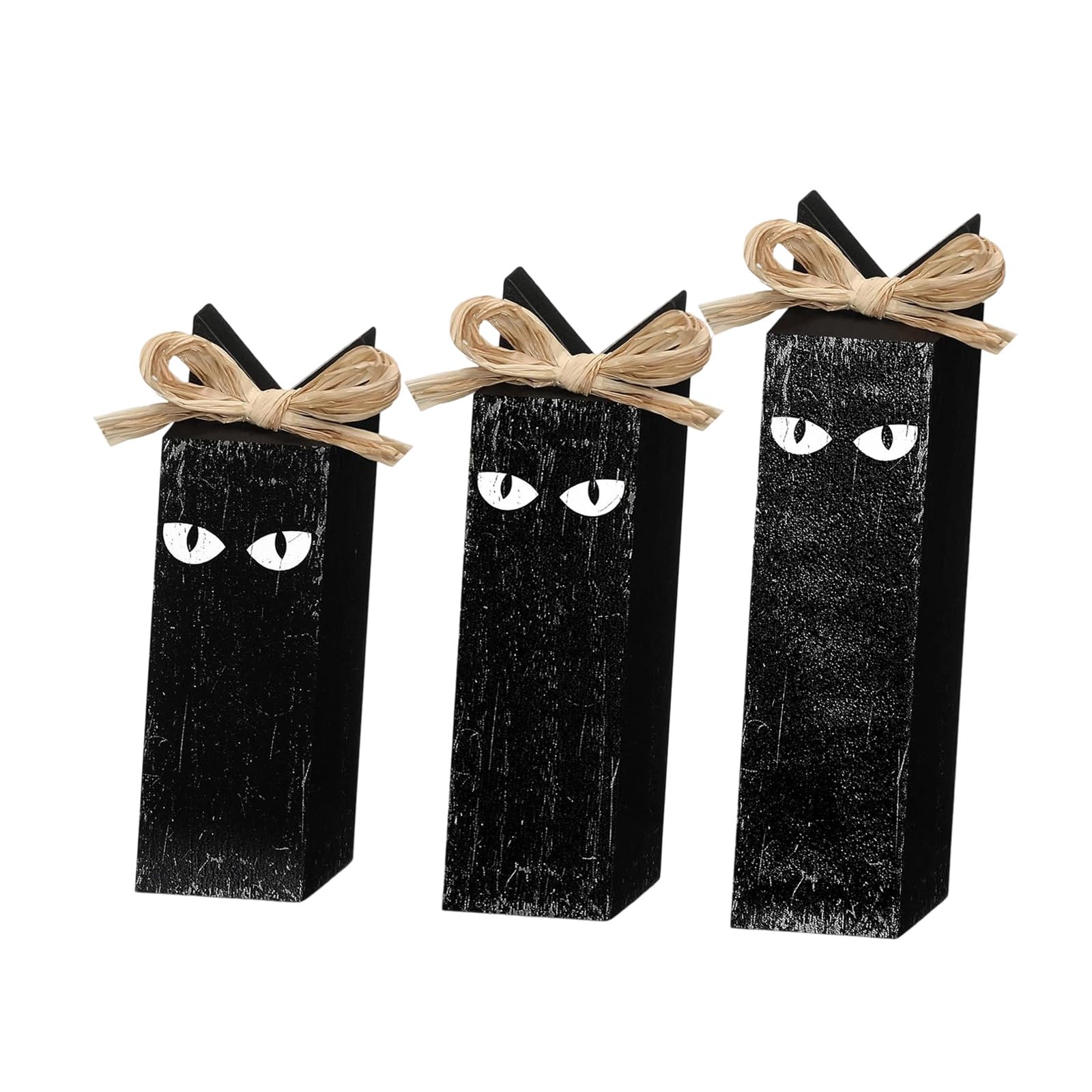 YROHGKPN Handcrafted Halloween Tabletop Decors Set of 3 Tabletop Centerpieces for Seasonal Homes and Shop Displays Winter Table Centerpieces