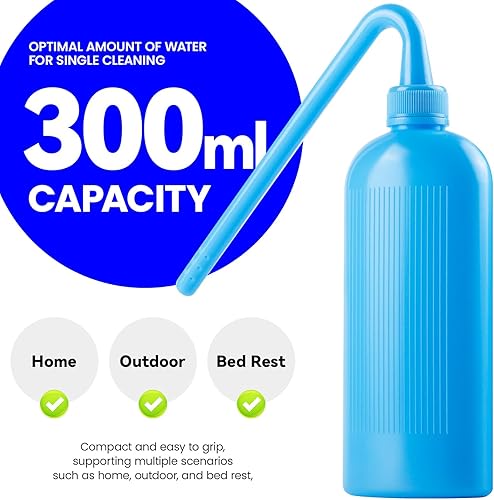 Miniatura 5 de HNYYZL Herramienta de limpieza de bolsas de colostomía botella de lavado reutilizable para estoma y olla de enjuague, compatible con todas las