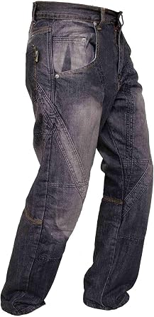 Rider Protec Motorcycle Pants for Men Reinforced Aramid Lining Motorbike Riding Protective Armoured Jeans Adventure