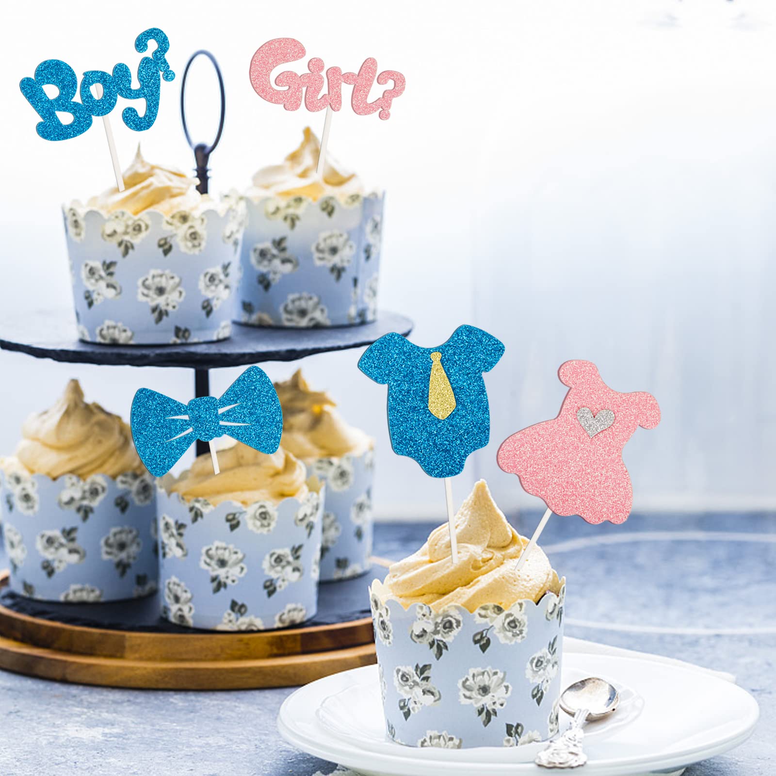 Kit Babyshower Ours En Peluche Décoration Gâteau Révélation Genre Rose Et Bleu - Ours En Peluche Babyshower - Lot 2 Oursons + 20 Boules Gender Reveal