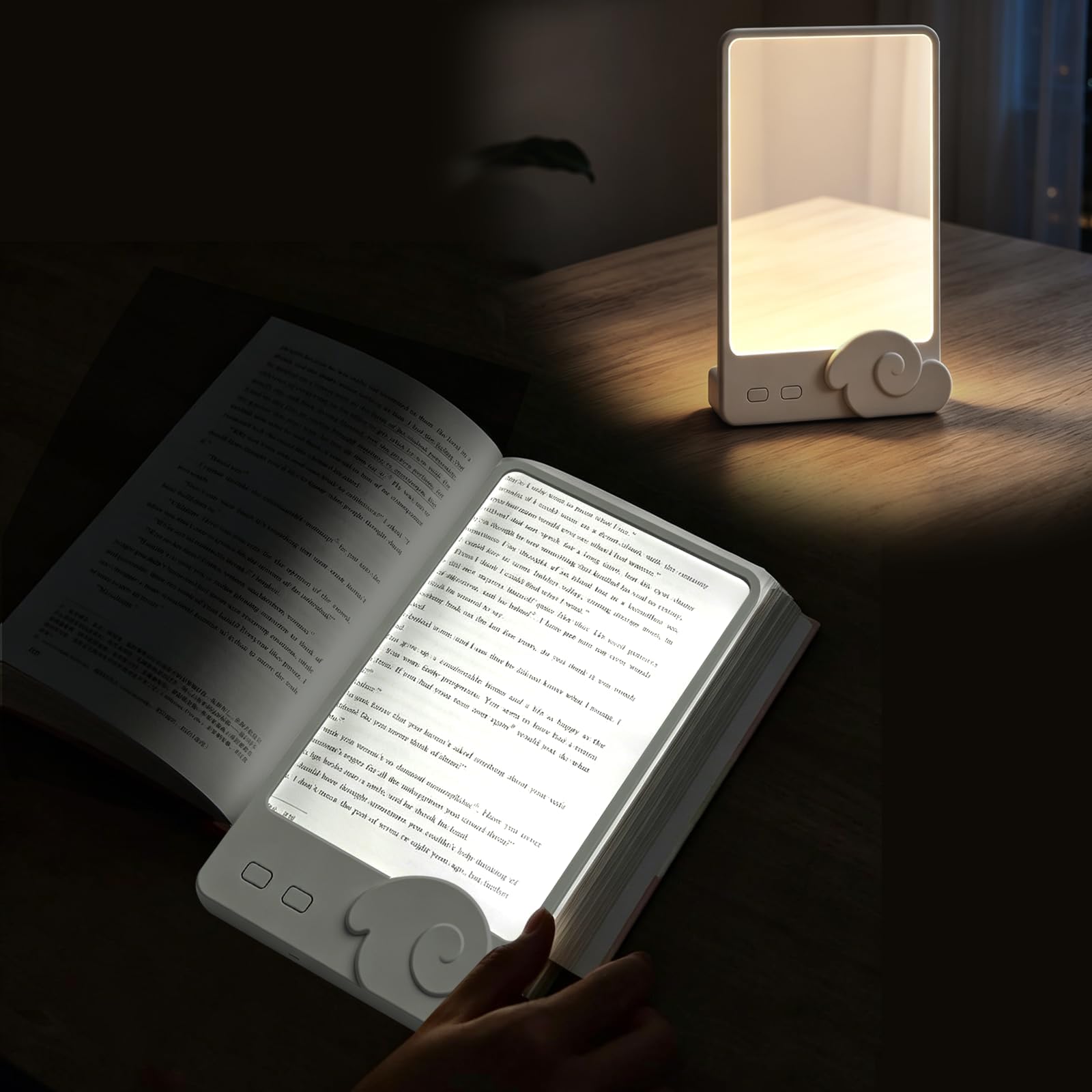 ELEPHANTBOAT LED Flat Book Light USB Rechargeable