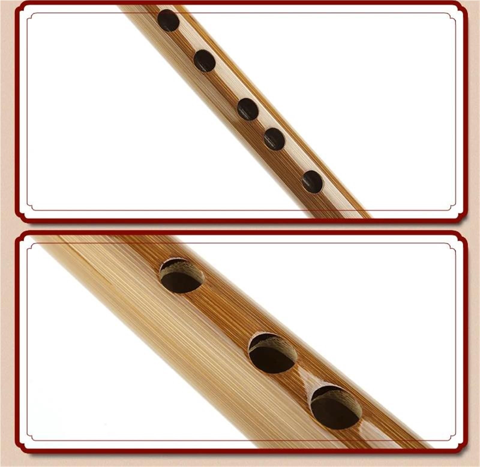 Flûte courte portable en bambou Fengmu accordage en sol instrument pour débutants Débutants Flûte Bambou