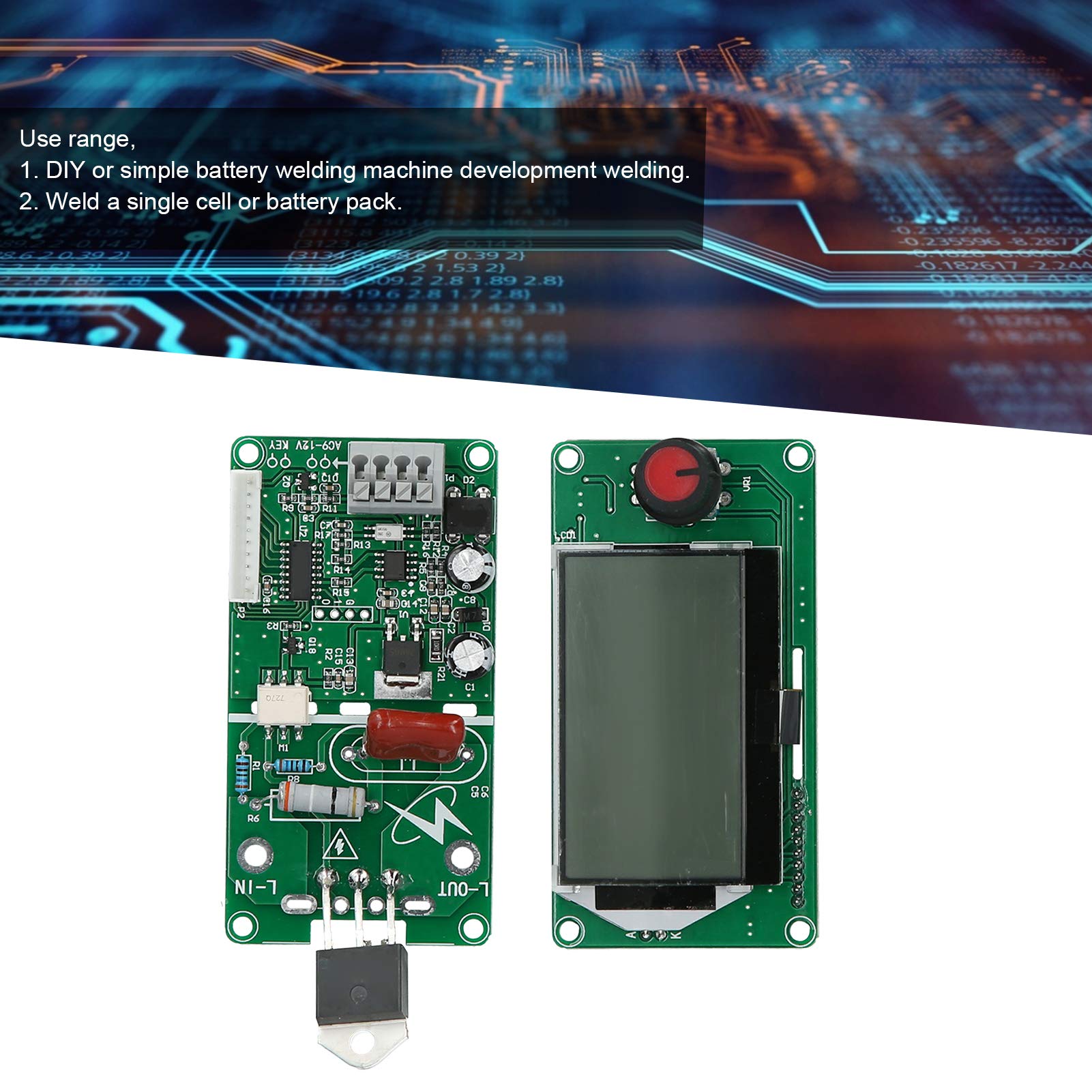 Ausla Saldatore a Punti 40A Modulo di Controllo, Display LCD 12864