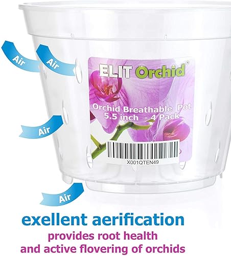 Miniatura 2 de Maceta para orquídeas con orificios, para interiores, de plástico transparente