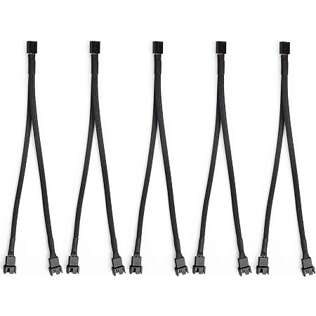 Hub Ventola PC PWM 5 Porte - Splitter 1 A 5, Cavo 39 Cm, Per Controllo Ventole CPU E Case - copertina